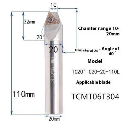 6039 Machining center 15 20 25 30 35 40 45 50 55 60 65 70 75 degree chamfering toolholder TCMT Shandong Denso Pricision Tools Co.,Ltd.